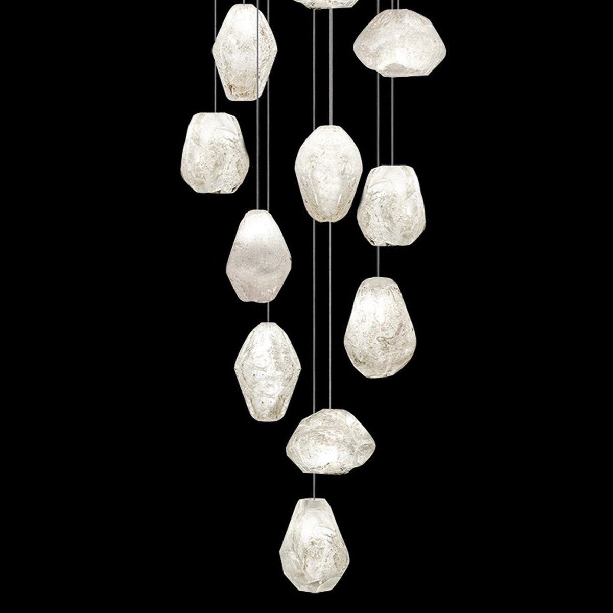 21-Inch Clear Quartz Pendant Light