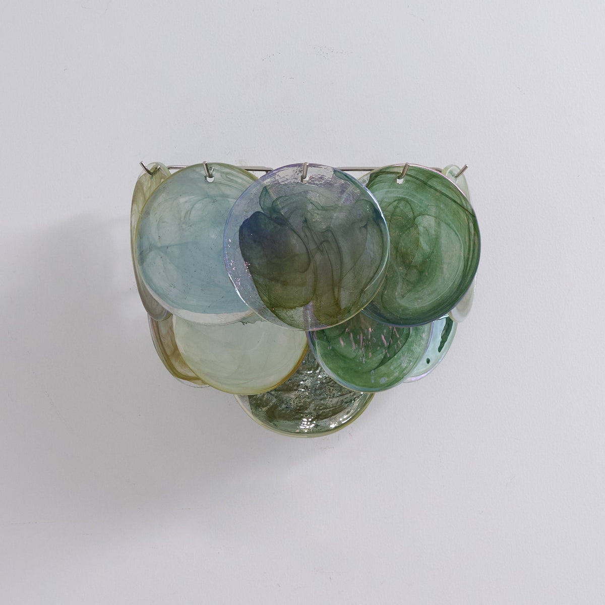 Layered Murano-Style Glass Wall Light