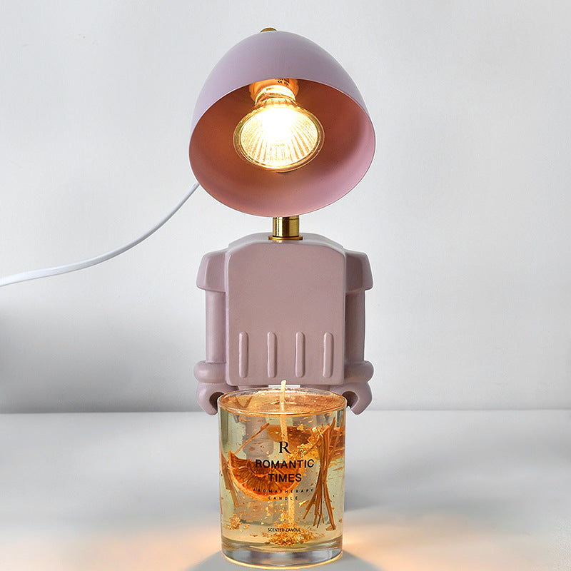 Dimmable Robot Wax Warmer Table Lamp / EU / Purple