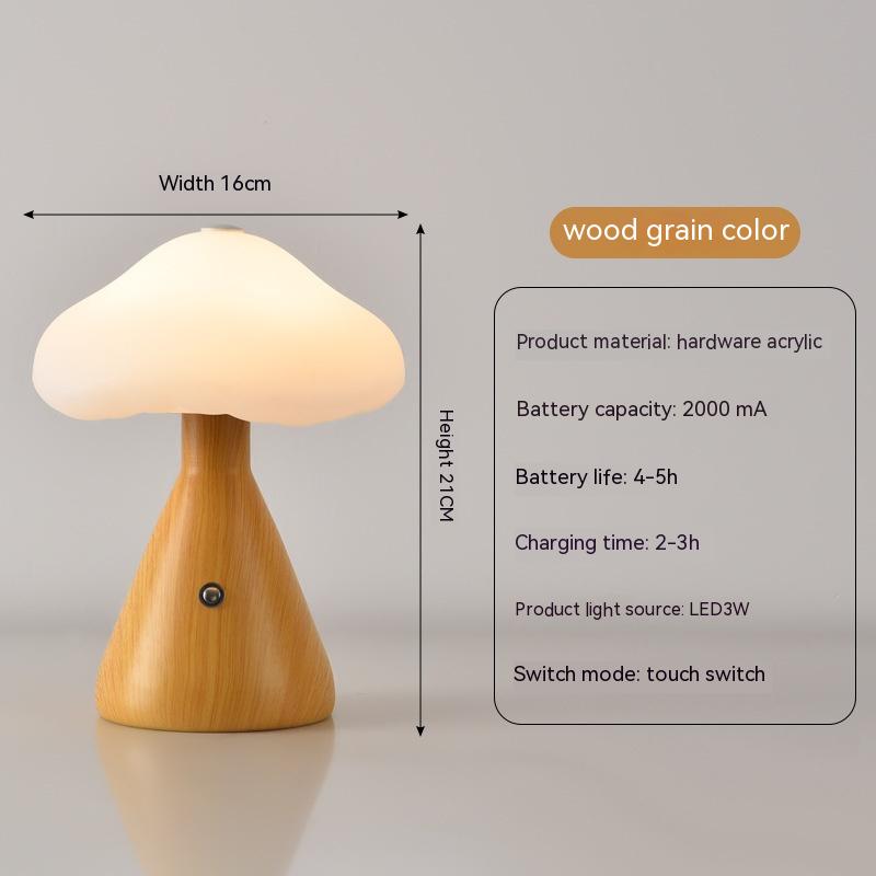 USB Touch Atmosphere Table Lamp / Red