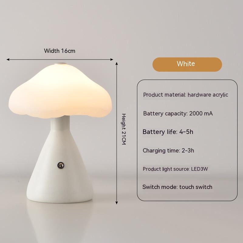 USB Touch Atmosphere Table Lamp / Black