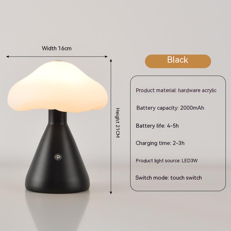 USB Touch Atmosphere Table Lamp / Cream