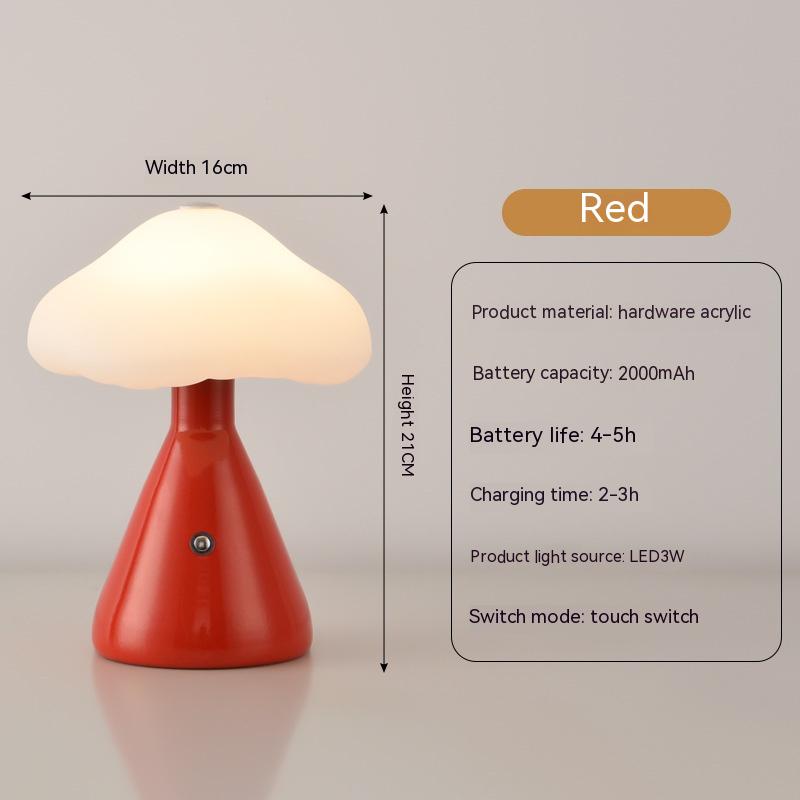 USB Touch Atmosphere Table Lamp / Gray