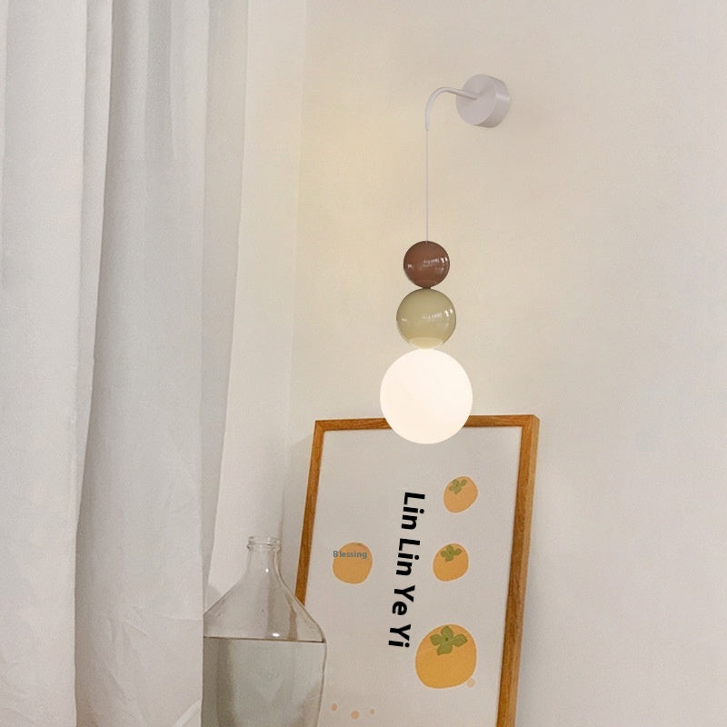 Compact Tricolor Gourd Wall Light / Beige X Beige