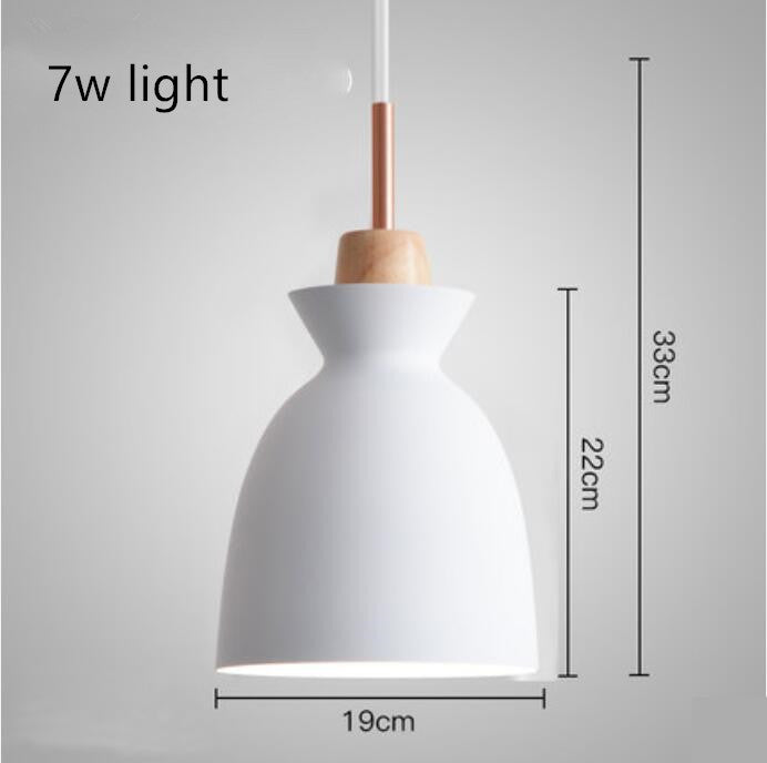 Rustic Wood Iron Single Pendant Light