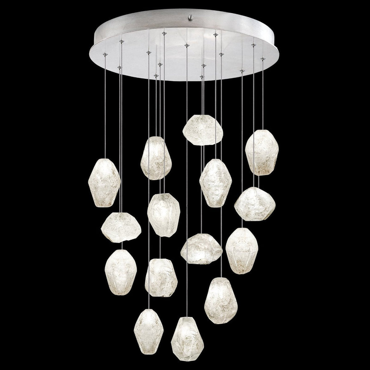 21-Inch Clear Quartz Pendant Light