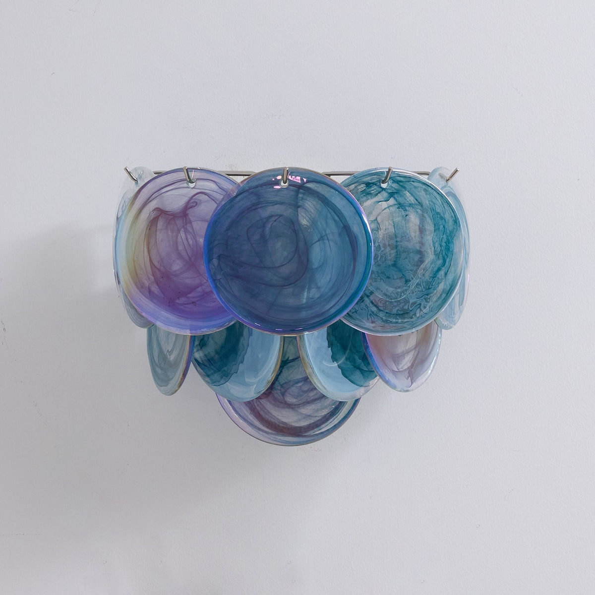 Layered Murano-Style Glass Wall Light