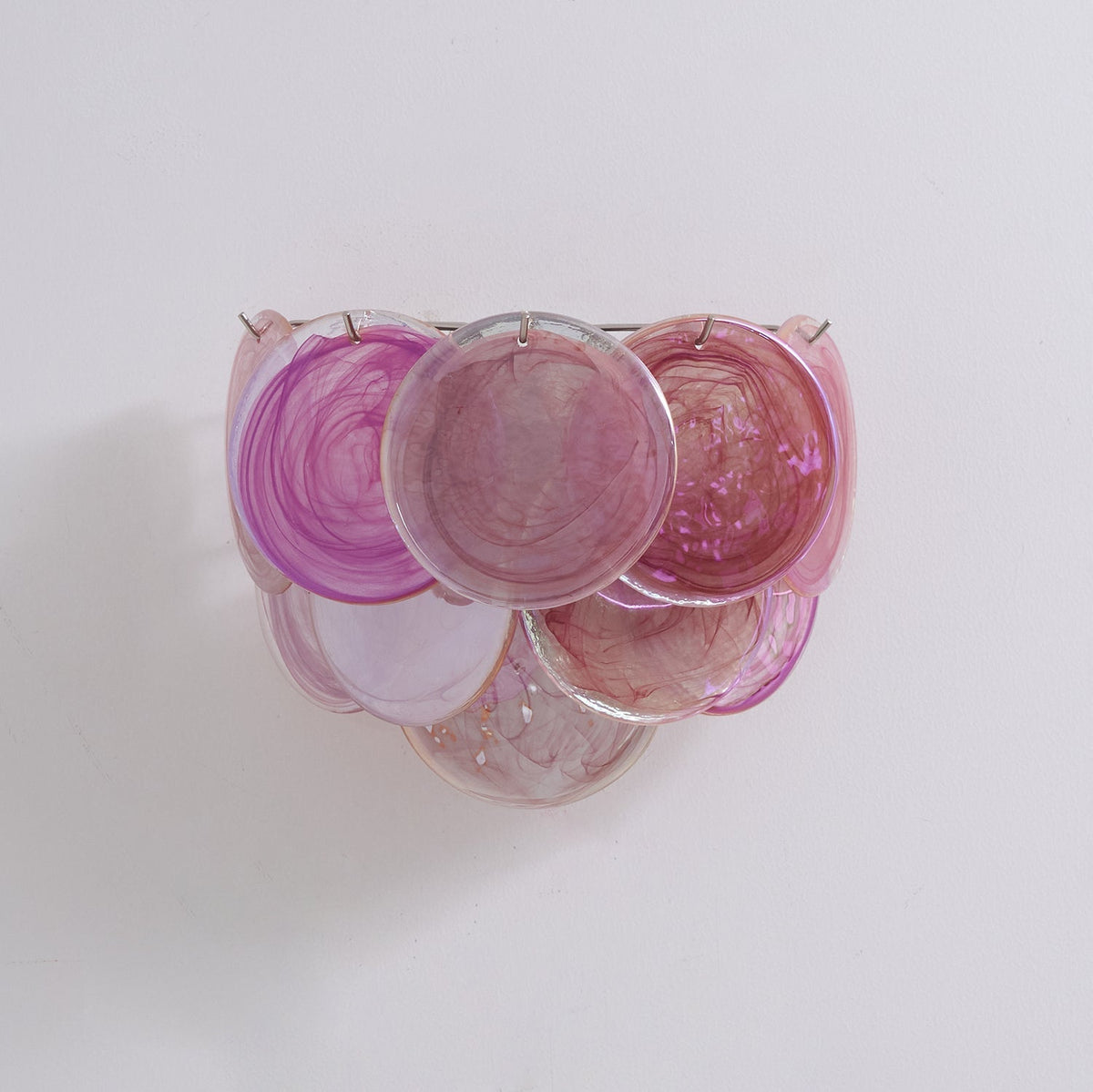Layered Murano-Style Glass Wall Light