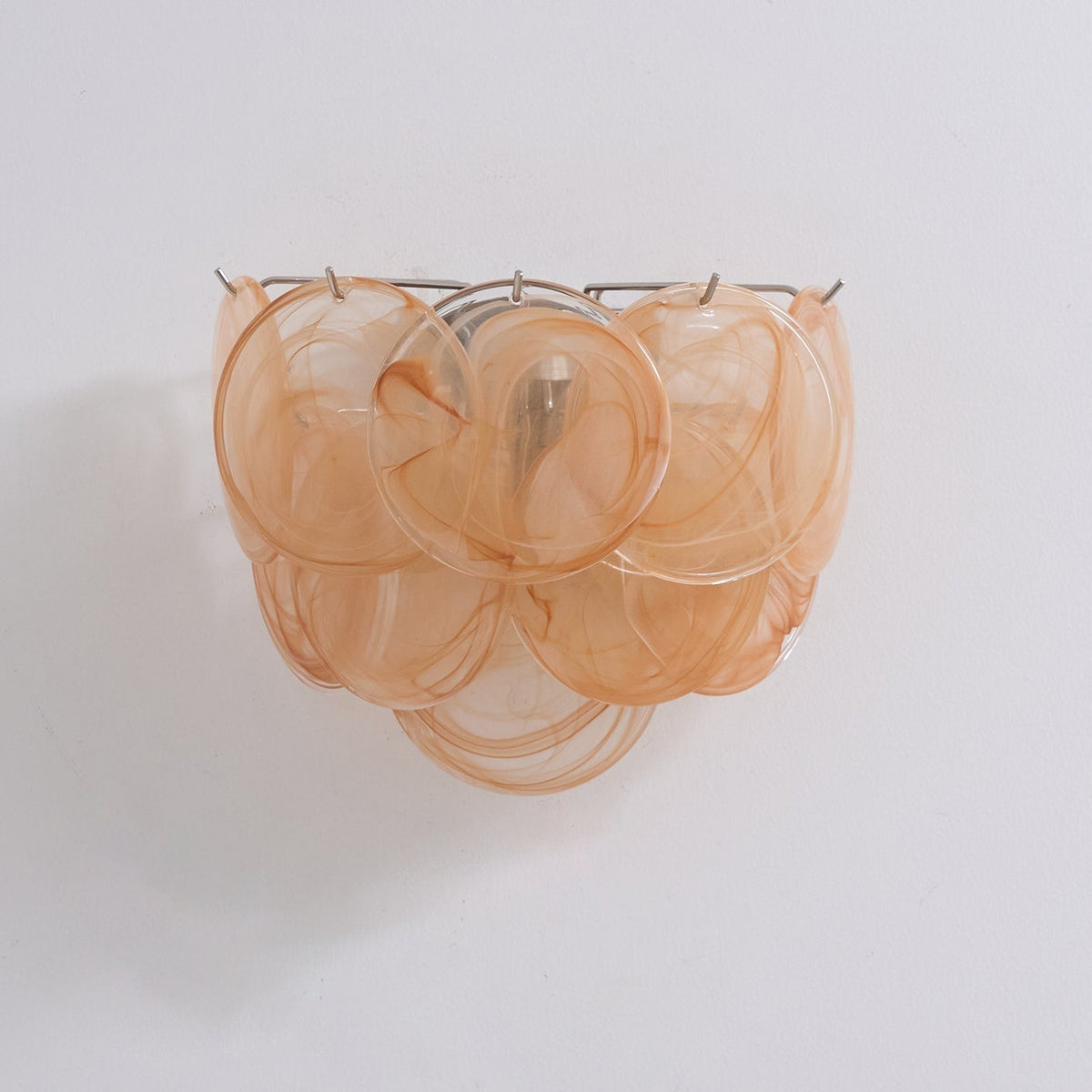 Layered Murano-Style Glass Wall Light