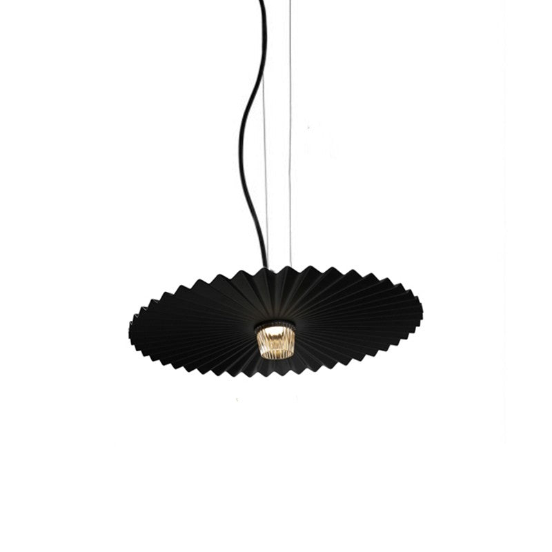 Modern Iron LED Pendant Light / Black / 40cm