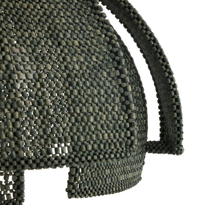 Rattan Lattice Brass Pendant Light