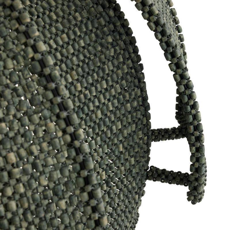 Rattan Lattice Brass Pendant Light