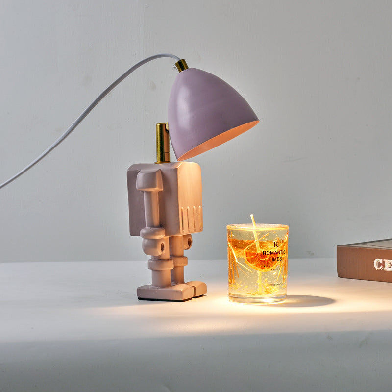 Dimmable Robot Wax Warmer Table Lamp / EU / White